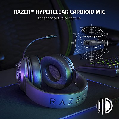 אוזניות גיימינג Razer Kraken X V3 חיבור USB אוזניות גיימינג Razer Kraken X V3 חיבור USB