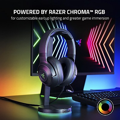 אוזניות גיימינג Razer Kraken X V3 חיבור USB אוזניות גיימינג Razer Kraken X V3 חיבור USB