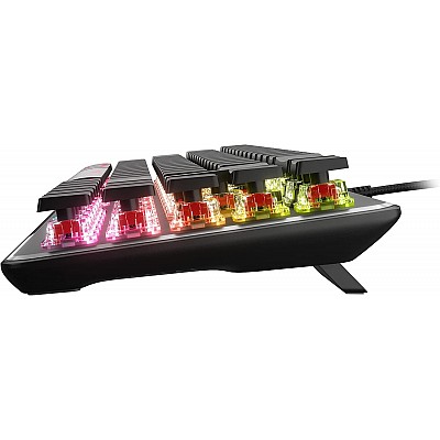 מקלדת גיימינג מכאנית חוטית מוקטנת 60% חברת Roccat דגם Vulcan II Mini מתגים אדומים צבע שחור מקלדת גיימינג מכאנית חוטית מוקטנת 60% חברת Roccat דגם Vulcan II Mini מתגים אדומים צבע שחור