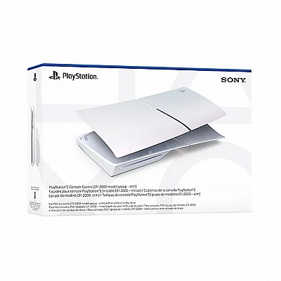 כיסוי מקורי לקונסולה פלייסטיישן 5 - Pearl Sony PS5 Slim Blu Ray/ Digital Cover Playstation כיסוי מקורי לקונסולה פלייסטיישן 5 - Pearl Sony PS5 Slim Blu Ray/ Digital Cover Playstation