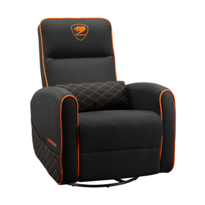 כורסת גיימרים מסתובבת צבע שחור וכטום | Cougar Fidom Gaming Sofa