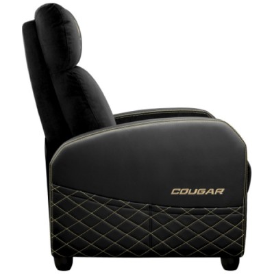 כורסת גיימרים צבע שחור וזהב | Cougar Ranger Elite Gold Gaming Sofa