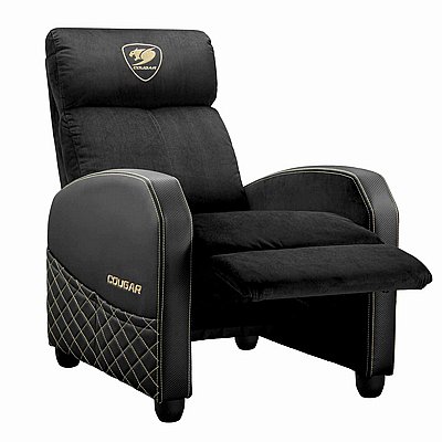 כורסת גיימרים צבע שחור וזהב | Cougar Ranger Elite Gold Gaming Sofa