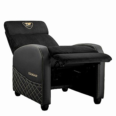 כורסת גיימרים צבע שחור וזהב | Cougar Ranger Elite Gold Gaming Sofa