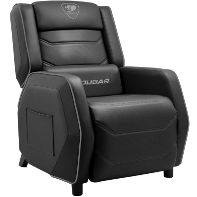 כורסת גיימרים צבע שחור כסוף | Cougar Ranger S Black Gaming Sofa