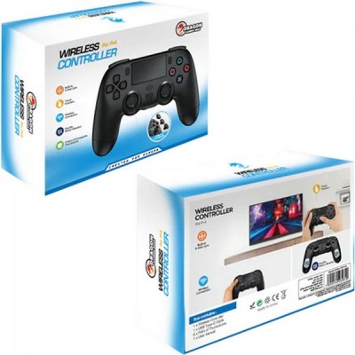 שלט Dragon דגם Double Shock אלחוטי לסוני 4 - שחור