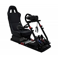 מושב מירוצים שחור מפואר GY049 RACING SIMULATOR PLAYGAME