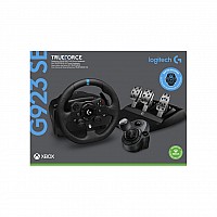 הגה מרוצים + דוושות + ידית הילוכים Logitech G923 לקונסולות Xbox Series X|S,Xbox One ו- PC