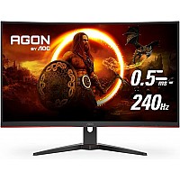 מסך מחשב קעור 31.5" AOC C32G2ZE Gaming 0.5ms 240Hz
