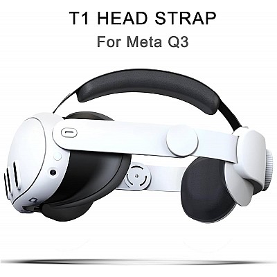 רצועת ראש משופרת תואמים Elite Strap for Meta Quest 3 רצועת ראש משופרת תואמים Elite Strap for Meta Quest 3