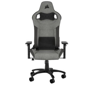 כיסא גיימינג בד שחור ואפור Corsair T3 Rush Black Black Grey