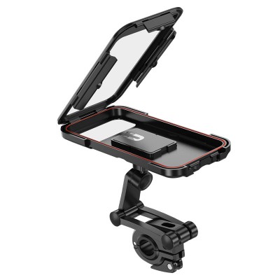 מחזיק לטלפון לאופנוע/אופניים HOCO CA101 Rider – מארז עמיד למים לכידון (שחור) מחזיק לטלפון לאופנוע/אופניים HOCO CA101 Rider – מארז עמיד למים לכידון (שחור)