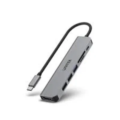 רכזת USB-C S7+ 7-in-1 Hub H1118A UNITEK רכזת USB-C S7+ 7-in-1 Hub H1118A UNITEK