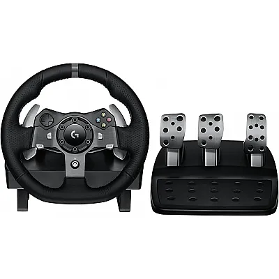 הגה מרוצים + דוושות Logitech G920 Driving Force לקונסולות Xbox Series X|S,Xbox One ו- PC