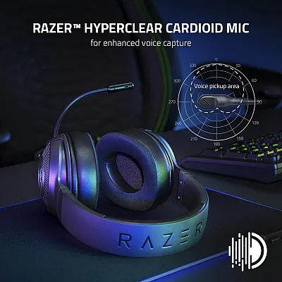 אוזניות גיימינג Razer Kraken X V3 חיבור USB אוזניות גיימינג Razer Kraken X V3 חיבור USB