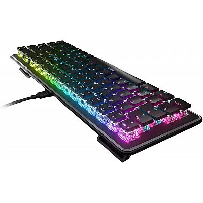 מקלדת גיימינג מכאנית חוטית מוקטנת 60% חברת Roccat דגם Vulcan II Mini מתגים אדומים צבע שחור