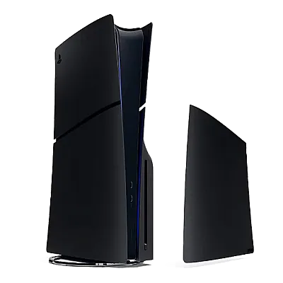 כיסוי מקורי לקונסולה פלייסטיישן 5 - PS5 Cover Set Slim Blu Ray/ Digital Midnight Black כיסוי מקורי לקונסולה פלייסטיישן 5 - PS5 Cover Set Slim Blu Ray/ Digital Midnight Black