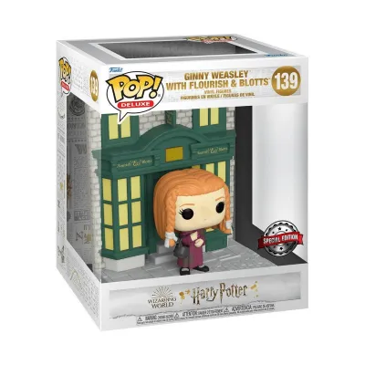 Funko Pop | בובת פופ Movies: Harry Potter - Ginny Weasley with Flourish & Blotts Diagon Alley Diorama (Special Edition) #139 Funko Pop | בובת פופ Movies: Harry Potter - Ginny Weasley with Flourish & Blotts Diagon Alley Diorama (Special Edition) #139