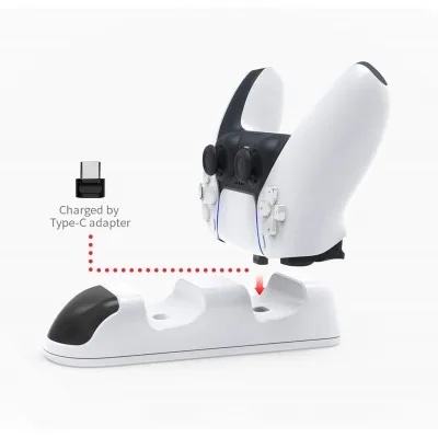 DOBE PS5 DualSense Charging Station – מטען כפול לשני שלטים DOBE PS5 DualSense Charging Station – מטען כפול לשני שלטים