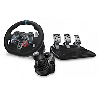 הגה מרוצים + גיר הילוכים + דוושות דגם Logitech G29 Driving Force לקונסולות PS4/PS5 ול-PC