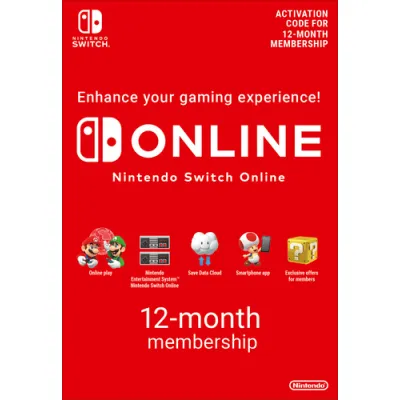 Nintendo Switch | נינטנדו סוויץ' אונליין - Online - מנוי 365 יום (מגיע כקוד הורדה דיגיטלי) Nintendo Switch | נינטנדו סוויץ' אונליין - Online - מנוי 365 יום (מגיע כקוד הורדה דיגיטלי)
