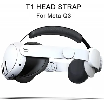 רצועת ראש משופרת תואמים Elite Strap for Meta Quest 3 רצועת ראש משופרת תואמים Elite Strap for Meta Quest 3