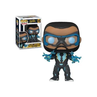 Funko Pop | בובת פופ: DC Super Heroes Comics: The Black Lightning- Black Lightning #426 Funko Pop | בובת פופ: DC Super Heroes Comics: The Black Lightning- Black Lightning #426