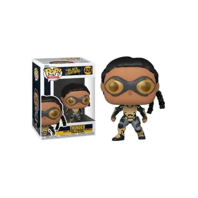 Funko Pop | בובת פופ: DC Super Heroes Comics: The Black Lightning- Thunder #428 Funko Pop | בובת פופ: DC Super Heroes Comics: The Black Lightning- Thunder #428