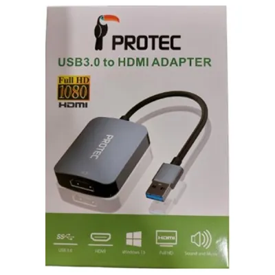 Protec | כבל USB-A למתאם HDMI Protec | כבל USB-A למתאם HDMI