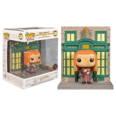 Funko Pop | בובת פופ Movies: Harry Potter - Ginny Weasley with Flourish & Blotts Diagon Alley Diorama (Special Edition) #139 Funko Pop | בובת פופ Movies: Harry Potter - Ginny Weasley with Flourish & Blotts Diagon Alley Diorama (Special Edition) #139