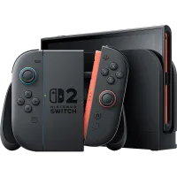 קונסולת משחק Nintendo Switch 2 עם ג’וי-קון כחול ואדום אחריות יבואן מקביל לשנה