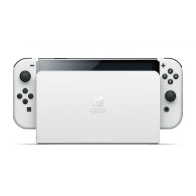 קונסולת משחק Nintendo Switch Oled עם ג’וי-קון לבן אחריות יבואן מקביל לשנה