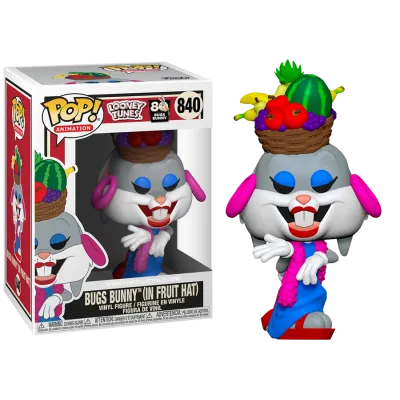 Funko Pop | בובת פופ: Animation: Looney Tunes: Bugs Bunny in Fruit Hat #840 Funko Pop | בובת פופ: Animation: Looney Tunes: Bugs Bunny in Fruit Hat #840